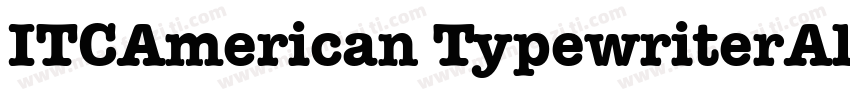 ITCAmerican TypewriterAlterna字体转换